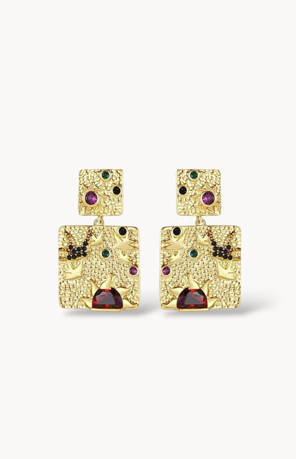 Kint Handpainted Earrings ANJE REBEL