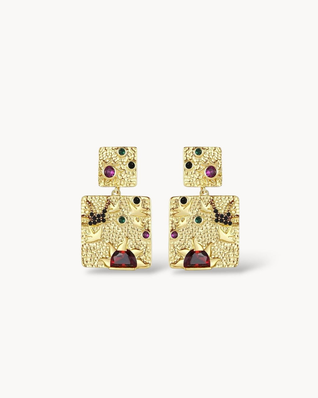 Kint Handpainted Earrings ANJE REBEL