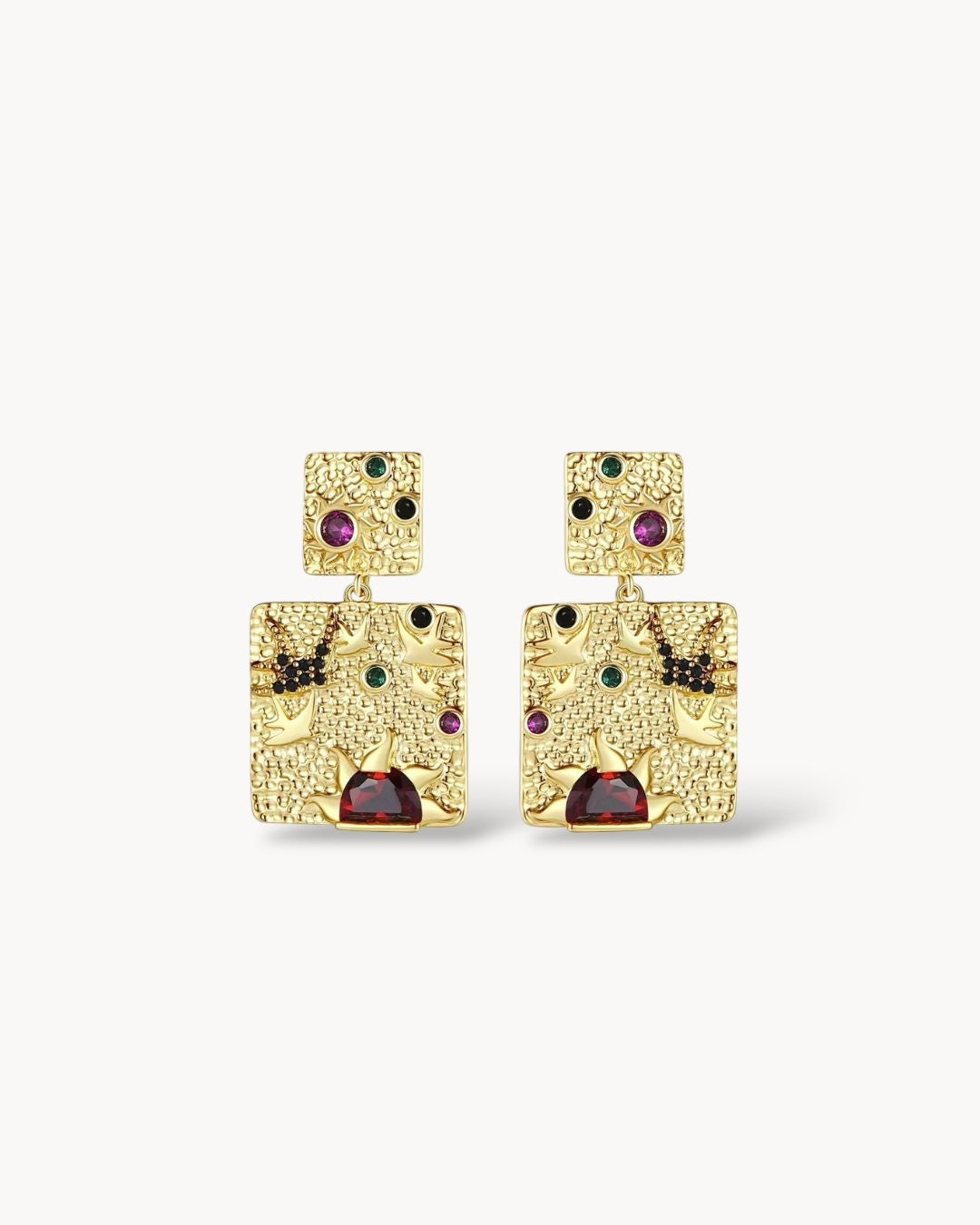 Kint Handpainted Earrings ANJE REBEL