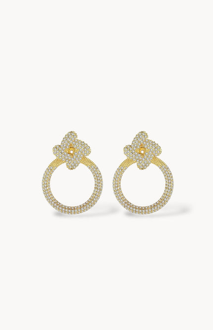 “Flower Circle” Earrings ANJE REBEL