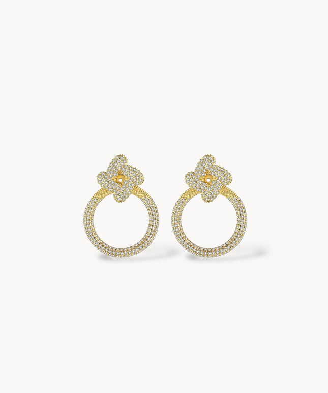 “Flower Circle” Earrings ANJE REBEL