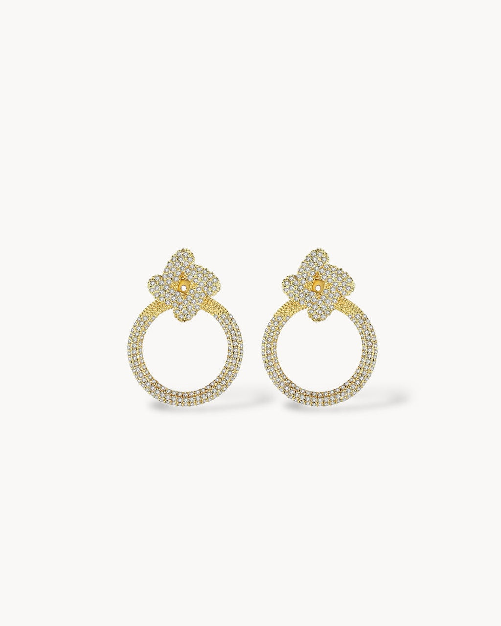 “Flower Circle” Earrings ANJE REBEL