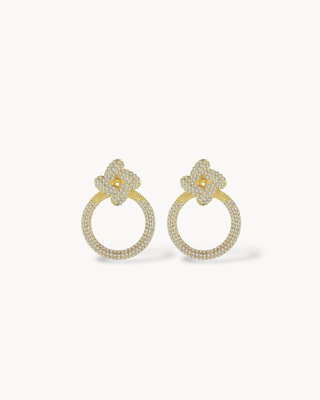 “Flower Circle” Earrings ANJE REBEL