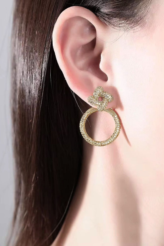 “Flower Circle” Earrings ANJE REBEL