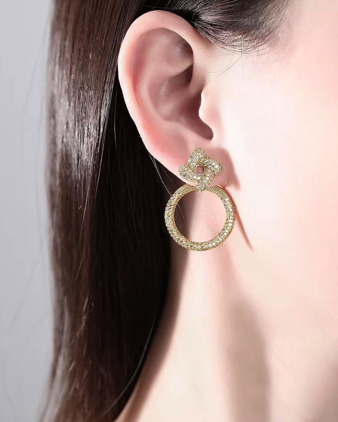 “Flower Circle” Earrings ANJE REBEL