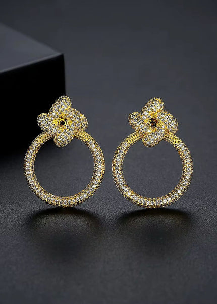 “Flower Circle” Earrings ANJE REBEL