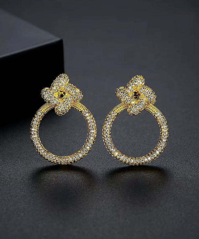 “Flower Circle” Earrings ANJE REBEL