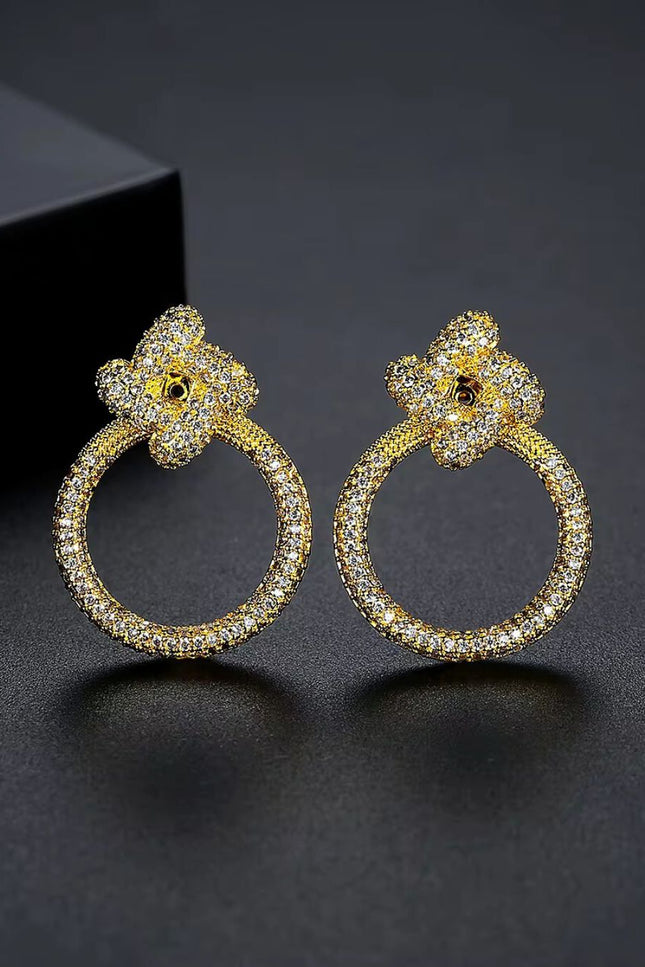 “Flower Circle” Earrings ANJE REBEL