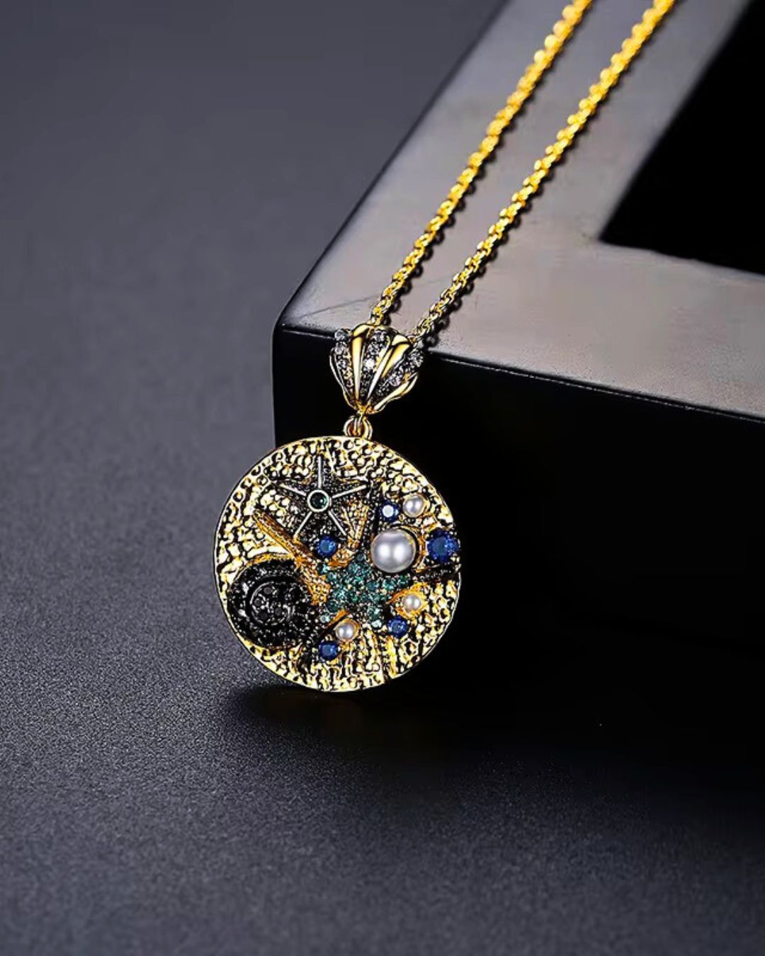 “Coral of Stars” Pendant Necklace ANJE REBEL