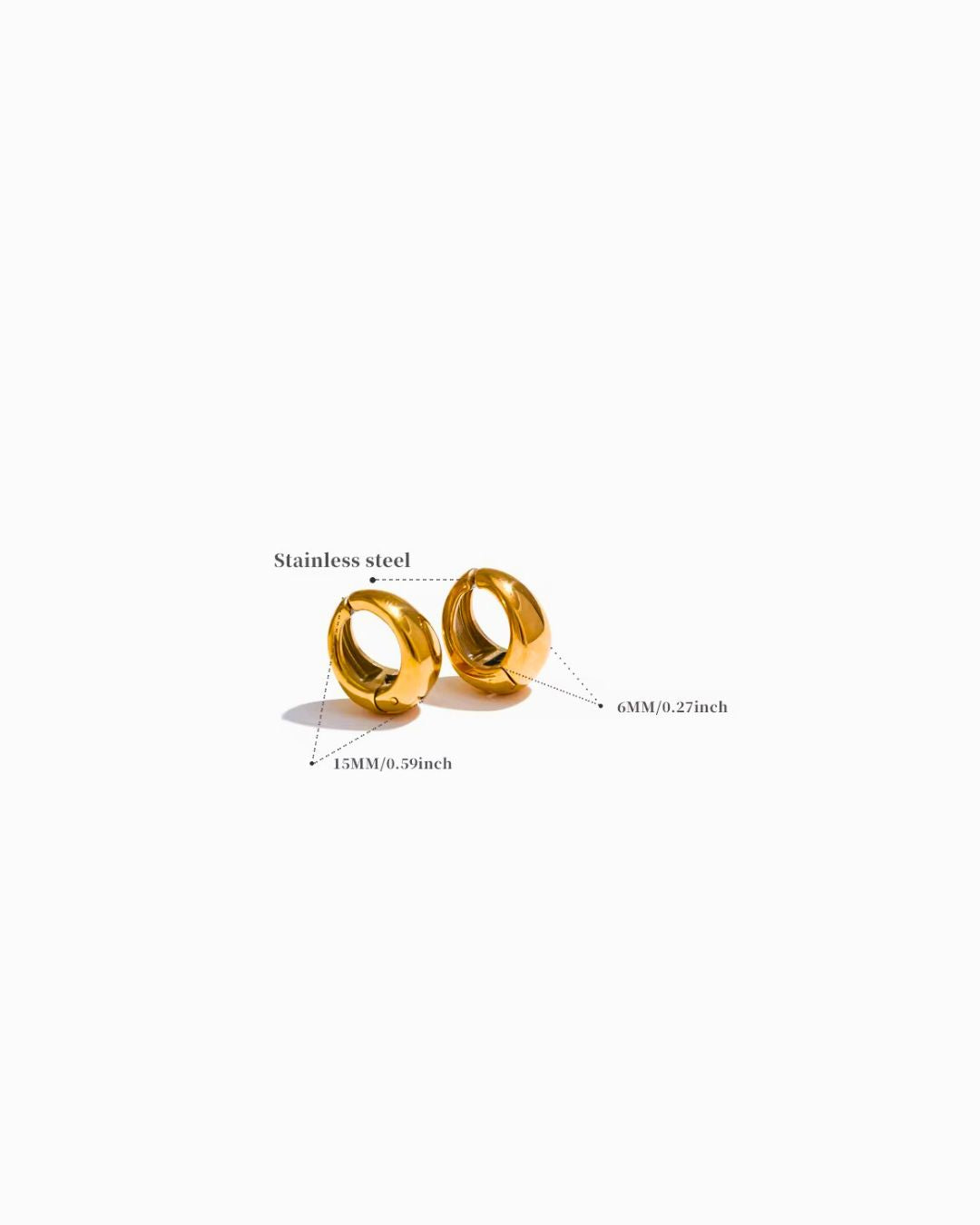 Athena Round Earrings ANJE REBEL