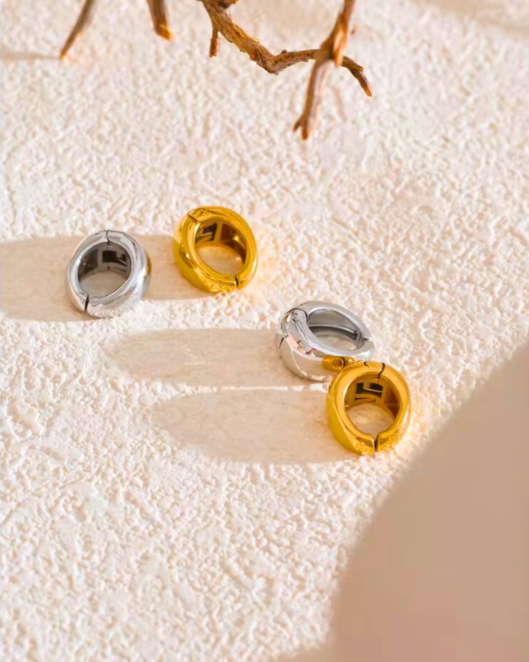 Athena Round Earrings ANJE REBEL