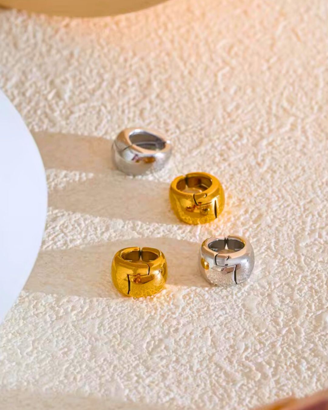 Athena Round Earrings ANJE REBEL