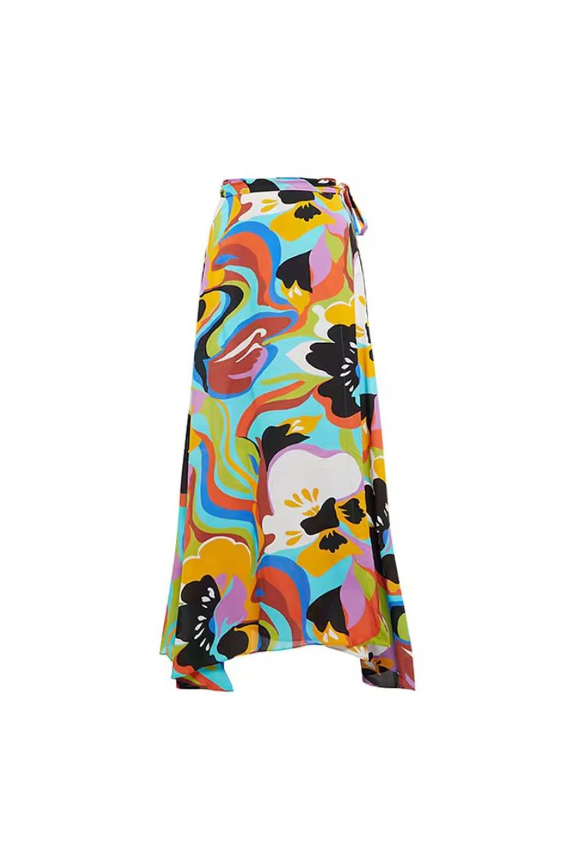 Iman Halter Bikini Set With Matching Skirt ANJE REBEL