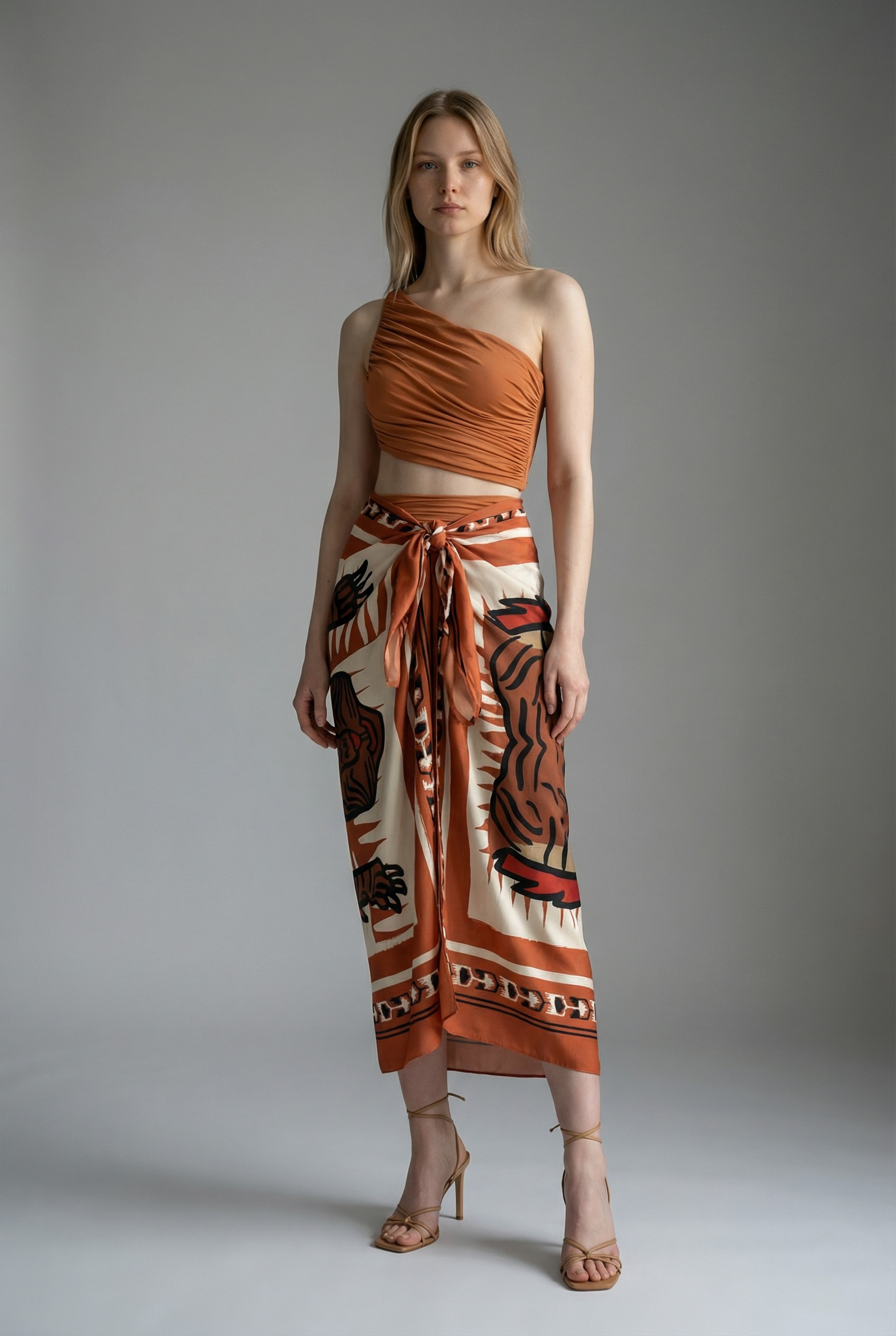 Earth Goddess 2-Pieces Swimsuit with Matching Skirt ANJE REBEL