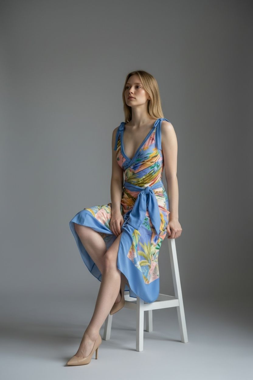 Waves of Glory Full Suit Swimwear with Matching Skirt ANJE REBEL