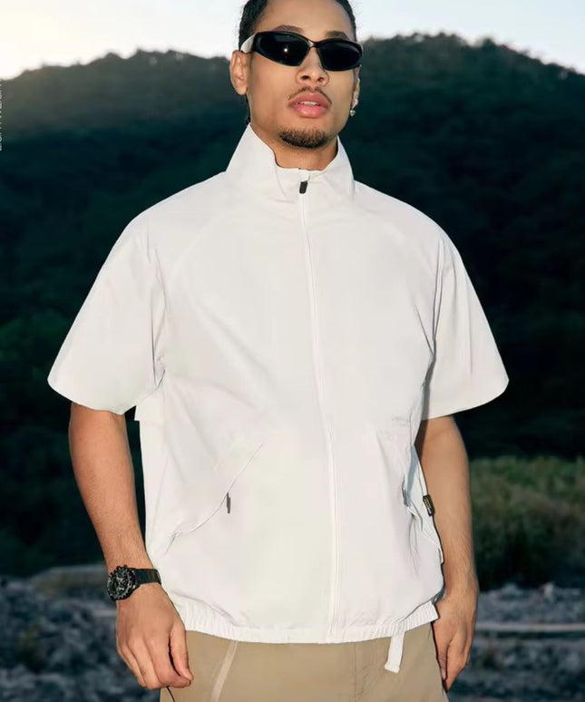 High Neck Zip Up Shirt ANJE REBEL