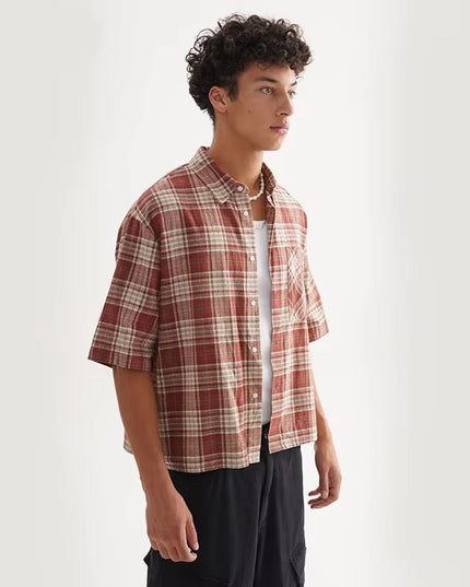 Plaids Collared Shirt ANJE REBEL