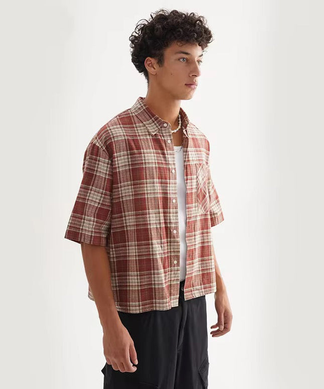 Plaids Collared Shirt ANJE REBEL