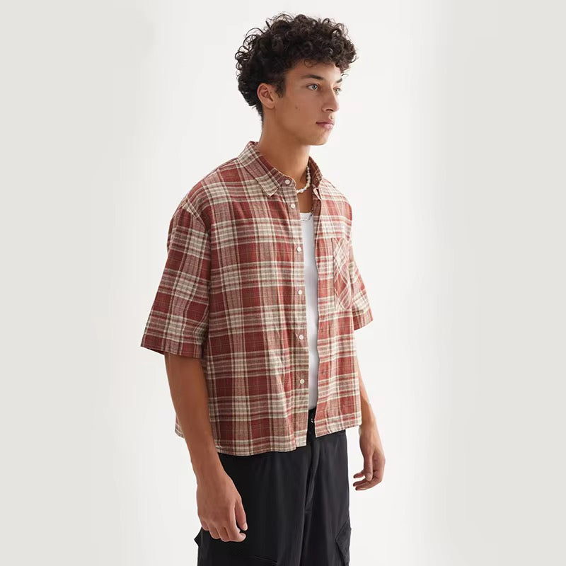 Plaids Collared Shirt ANJE REBEL