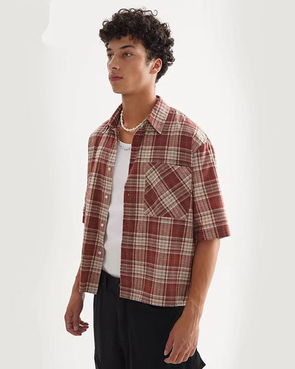 Plaids Collared Shirt ANJE REBEL