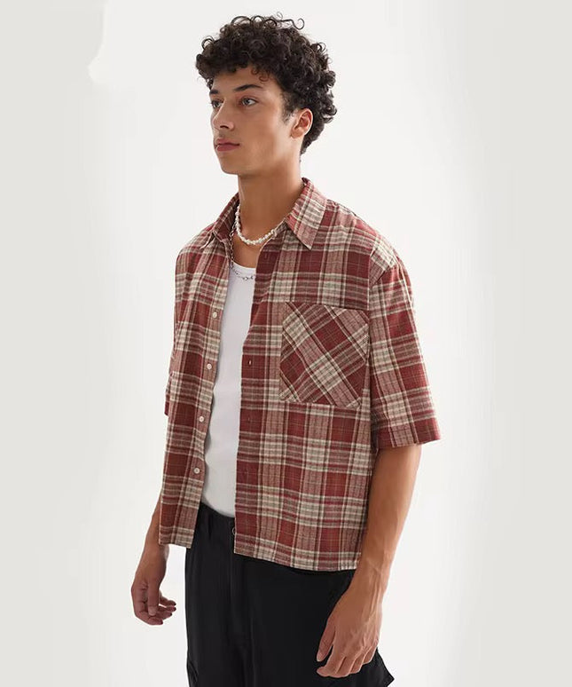 Plaids Collared Shirt ANJE REBEL