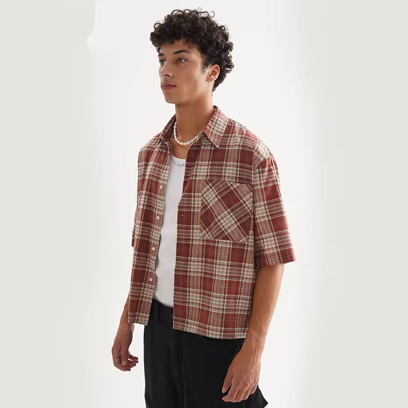 Plaids Collared Shirt ANJE REBEL