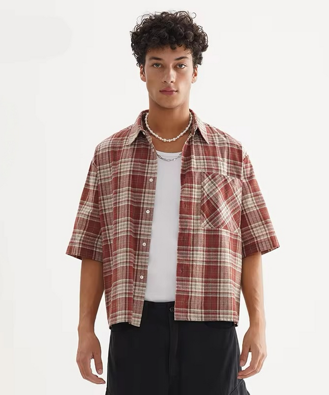 Plaids Collared Shirt ANJE REBEL