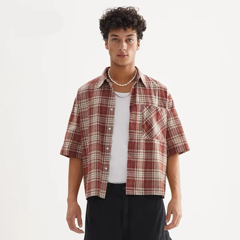 Plaids Collared Shirt ANJE REBEL