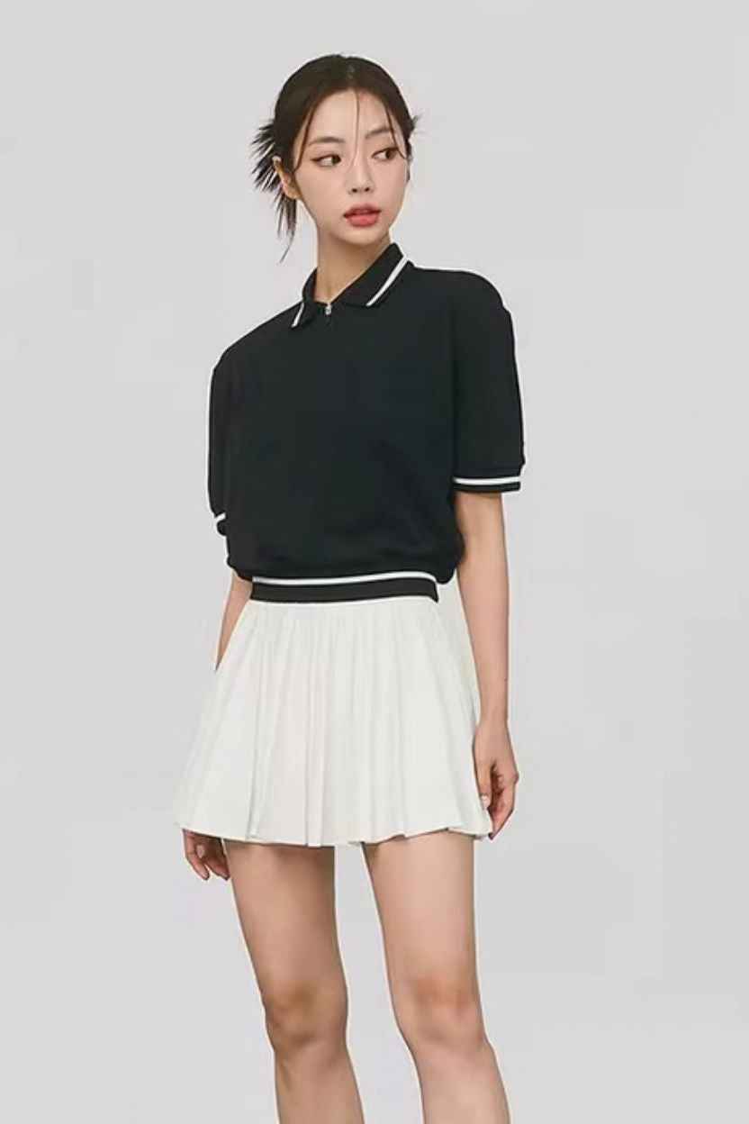 Collared Short Sleeves Shirt