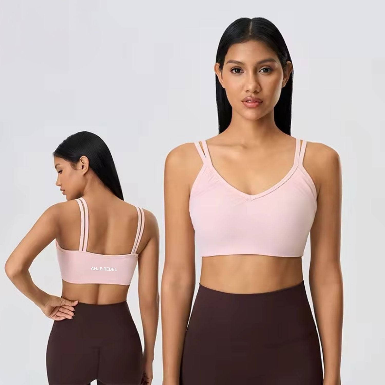 Mid-Panel Supportive Sports Bra ANJE REBEL
