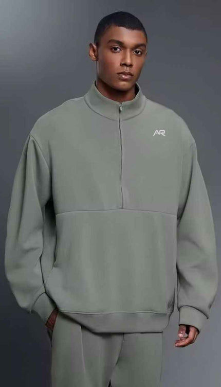 Oversized Outdoor Zip-Up Sweater