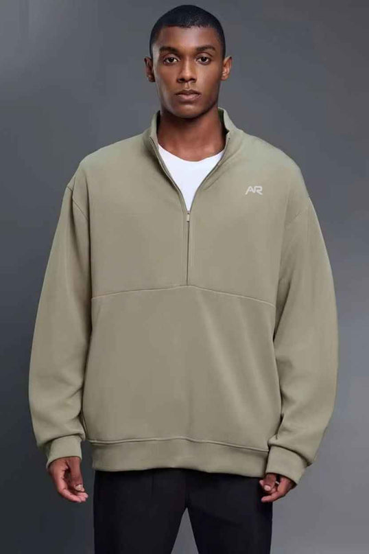 Oversized Outdoor Zip-Up Sweater