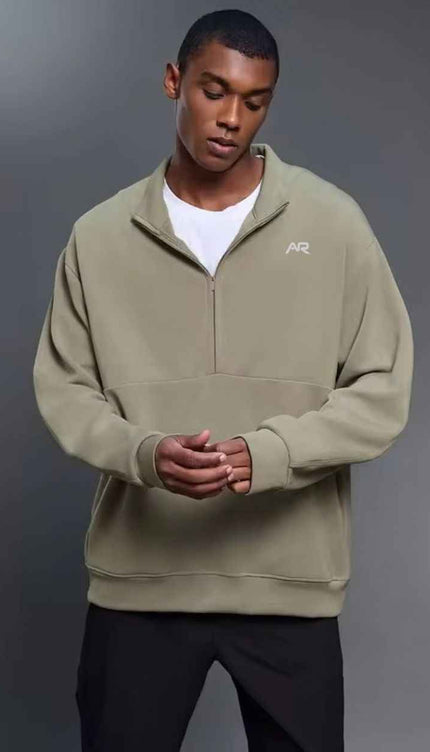 Oversized Outdoor Zip-Up Sweater