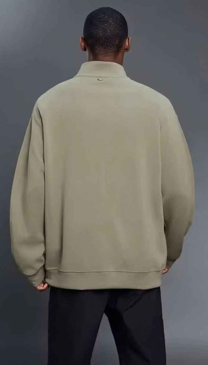 Oversized Outdoor Zip-Up Sweater