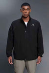 High-Collar Weatherproof Zip-Up Jacket