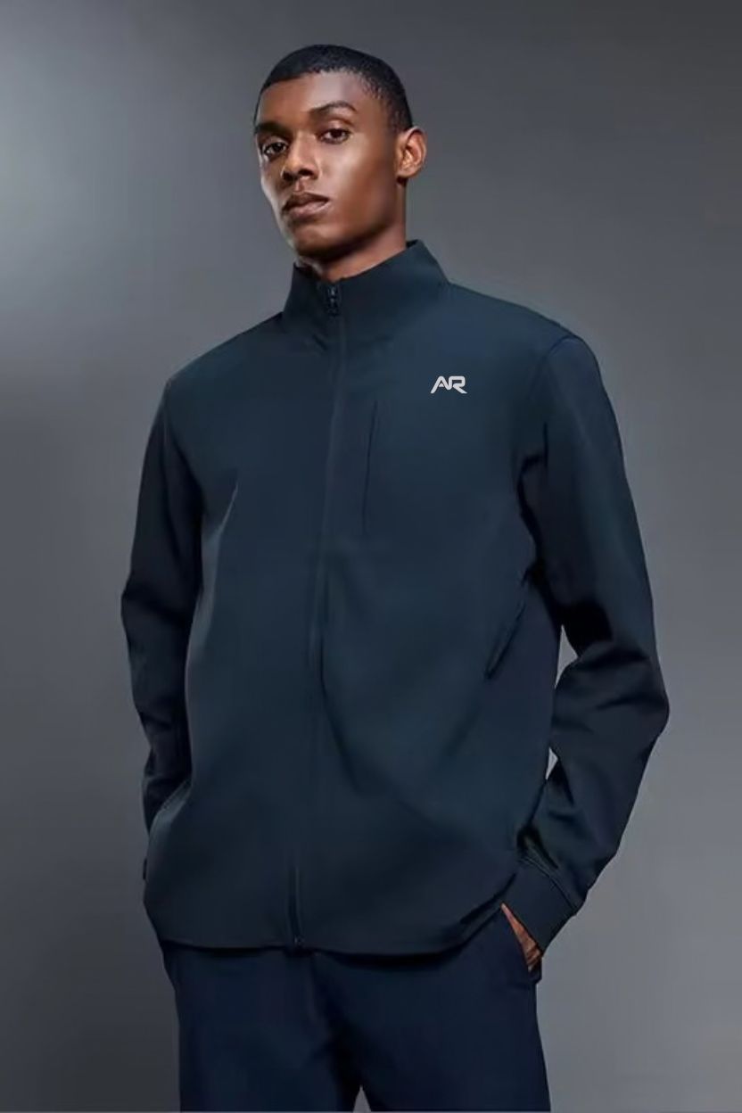 High-Collar Weatherproof Zip-Up Jacket ANJE REBEL