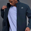 High-Collar Weatherproof Zip-Up Jacket