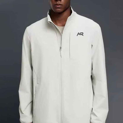 High-Collar Weatherproof Zip-Up Jacket