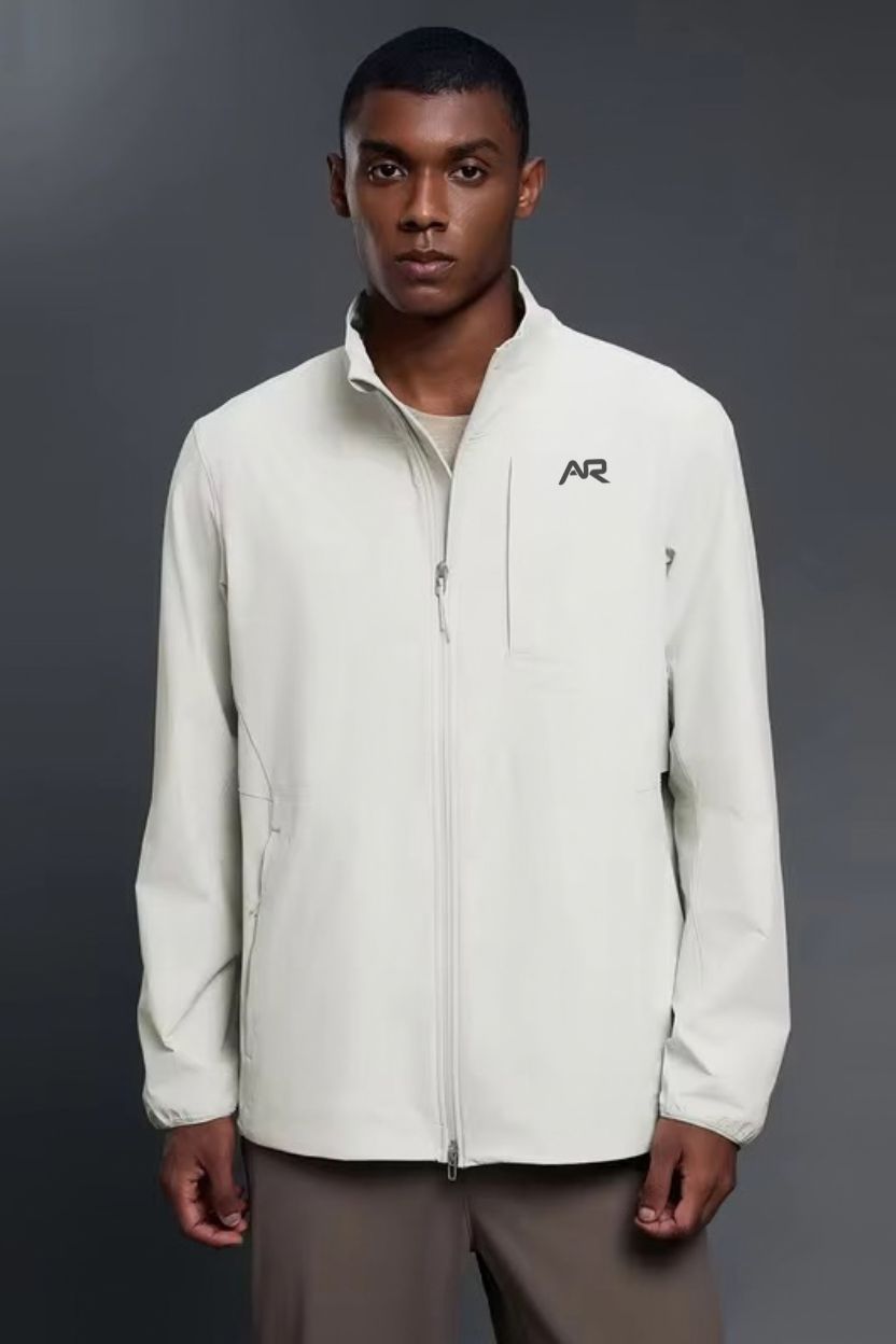 High-Collar Weatherproof Zip-Up Jacket ANJE REBEL