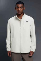 High-Collar Weatherproof Zip-Up Jacket
