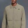 Mandarin Collar Padded Zip-Up Jacket