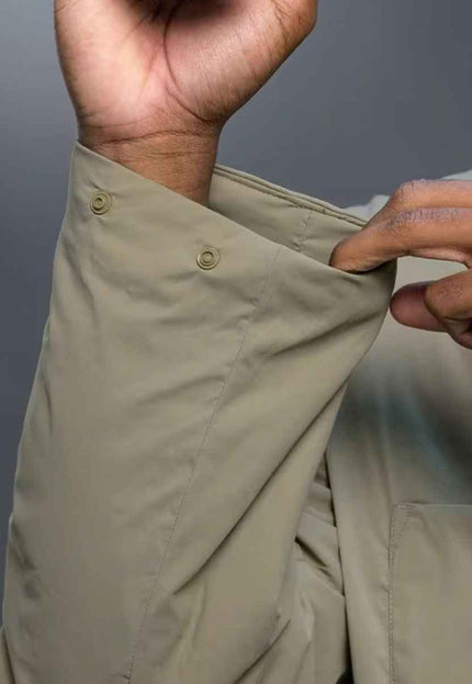 Mandarin Collar Padded Zip-Up Jacket