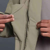 Mandarin Collar Padded Zip-Up Jacket