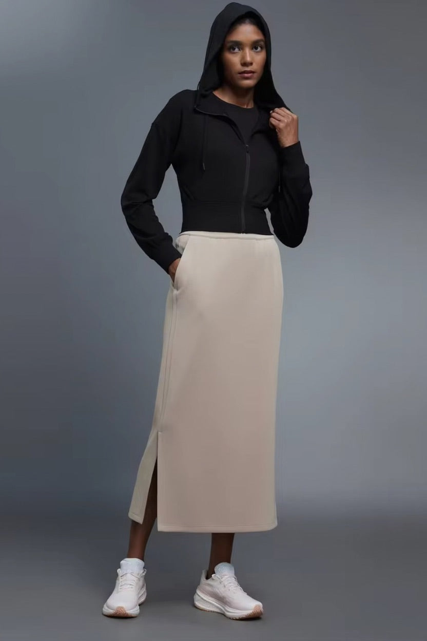 Rebel Cropped Pull String Hooded Jacket ANJE REBEL