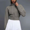 Rebel Cropped Pull String Hooded Jacket