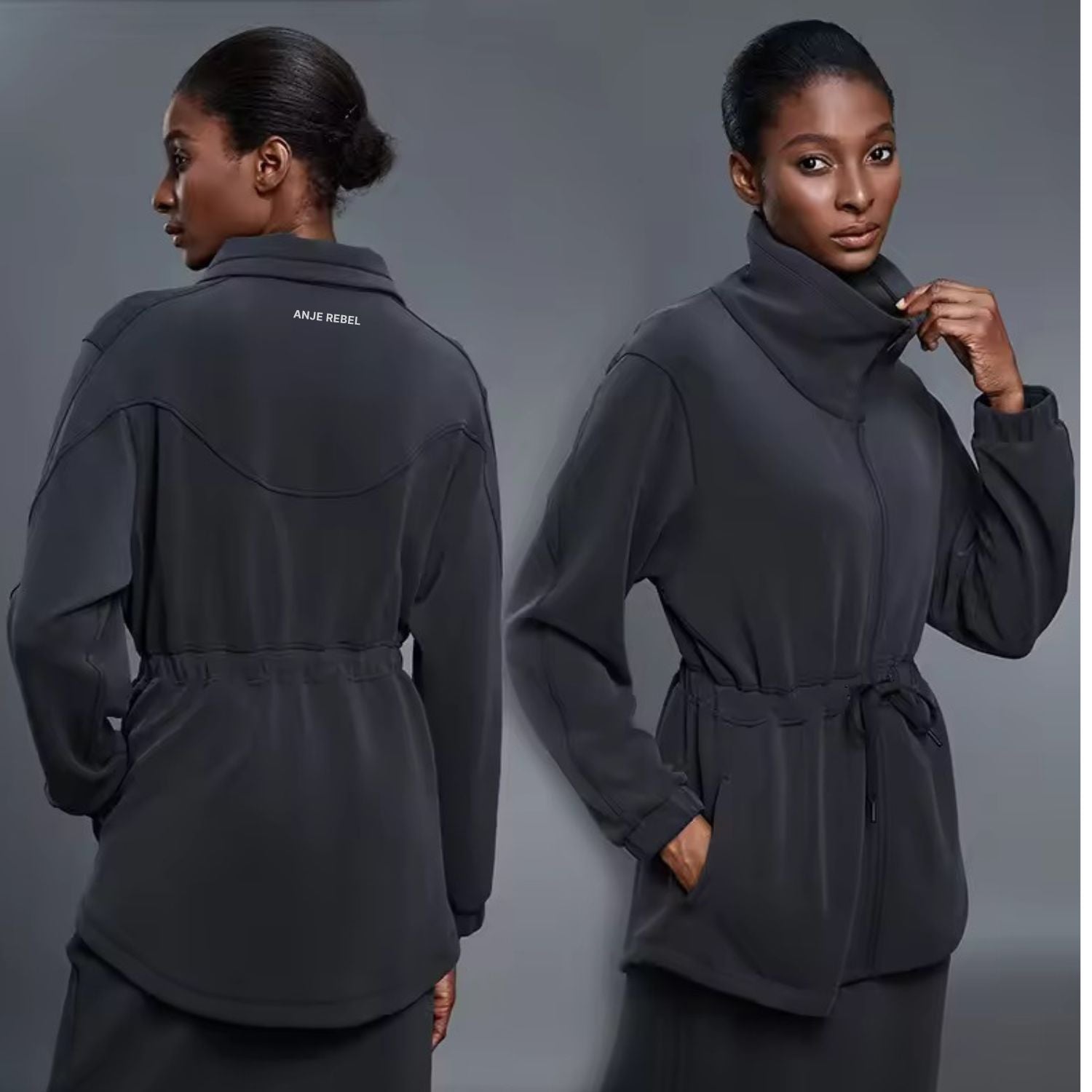 Windproof Autumn Long Jacket ANJE REBEL