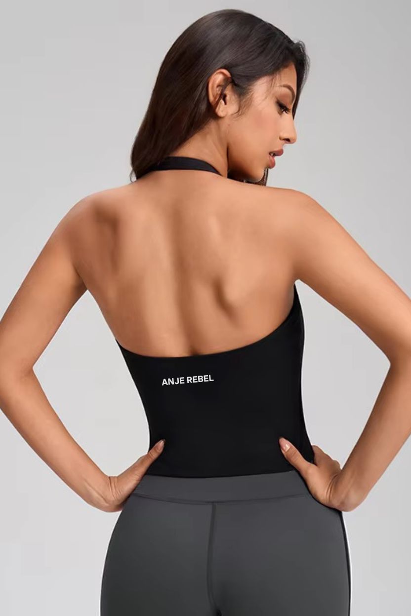 Halter-Neck Bareback Bra Top ANJE REBEL