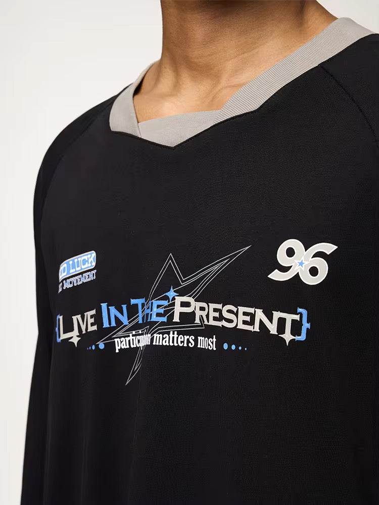 “Live In The Present” Sweater ANJE REBEL