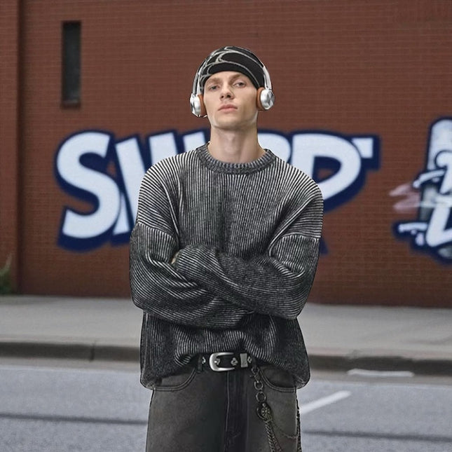 Raw Edge Colored Sweater ANJE REBEL