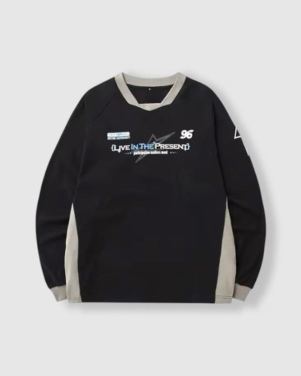 “Live In The Present” Sweater ANJE REBEL